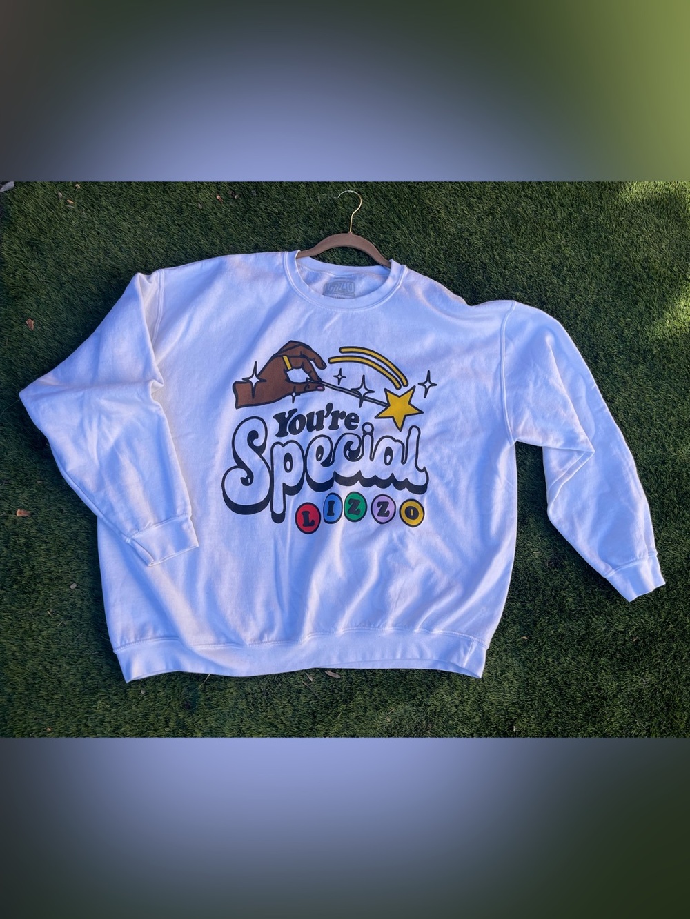 Lizzo Official "Special" Tour Crewneck Sweatshirt - White 4X